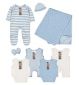 Blue Premature Baby Eight-Piece Set - British product