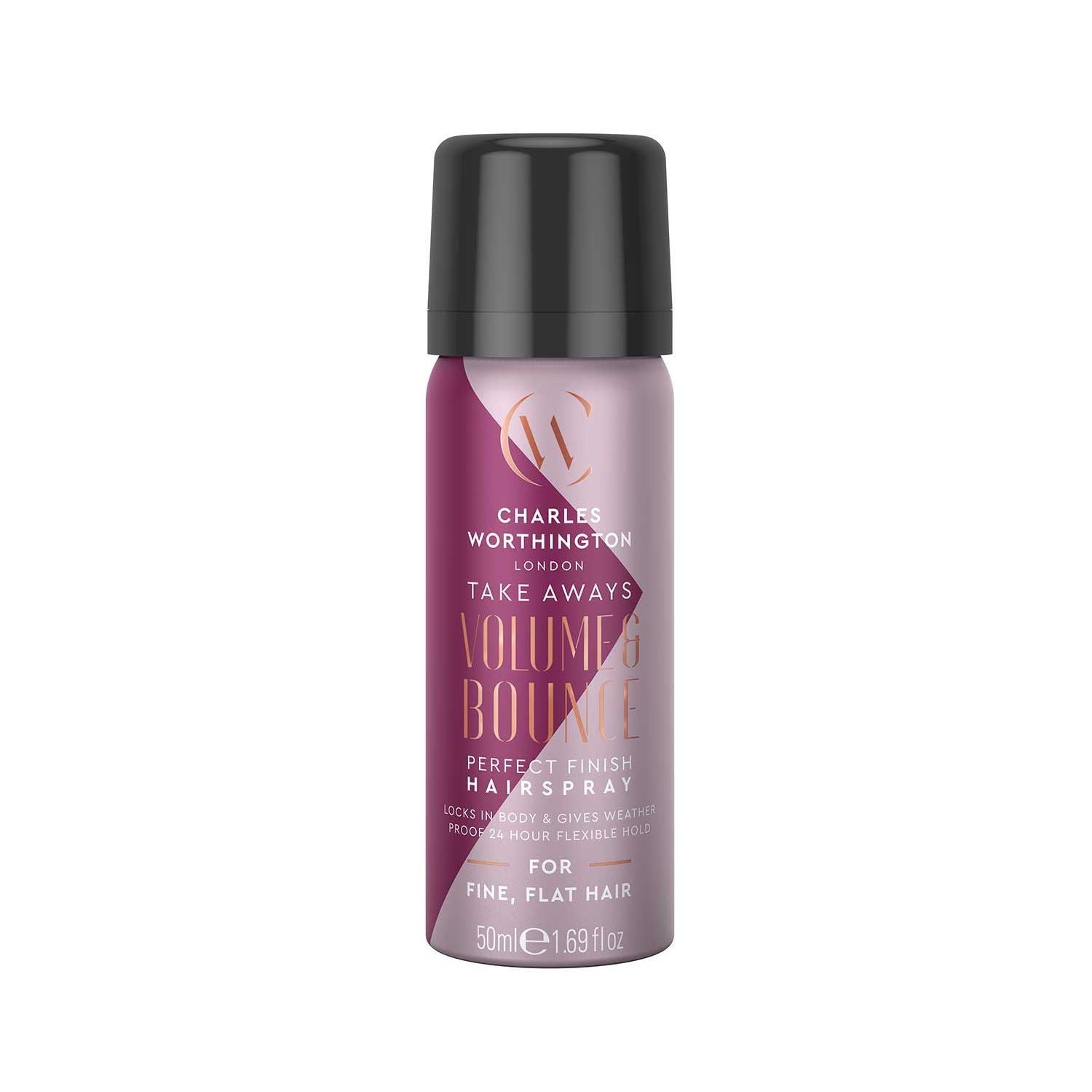 Charles Worthington Volume and Bounce hairspray 50ml - British product