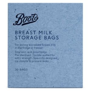 Boots Breast Milk Storage Bags 30 Pack - British product