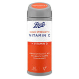 Boots High Strength Vitamin C + Vitamin D, 60 Tablets
