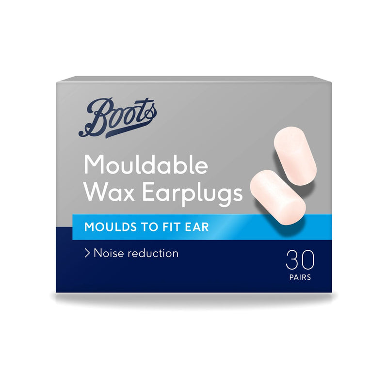 Boots Mouldable Wax Earplugs 30 Pairs - British product