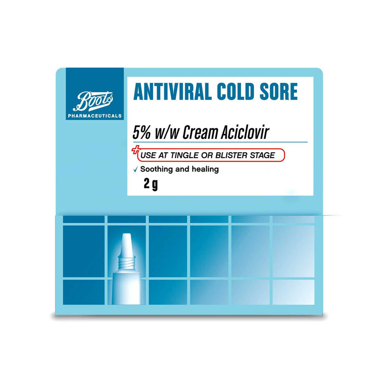 Boots Antiviral Cold Sore Cream 2g - British product