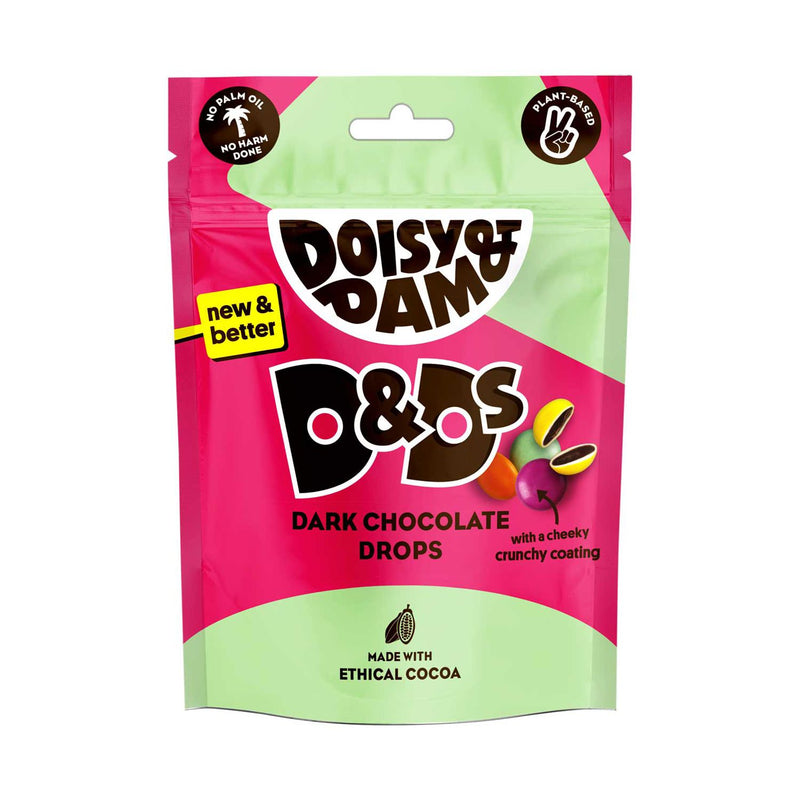 Doisy & Dam dark chocolate drops 80g - British product
