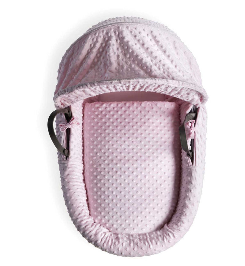 Clair de Lune pink wicker basket 76 cm - British product