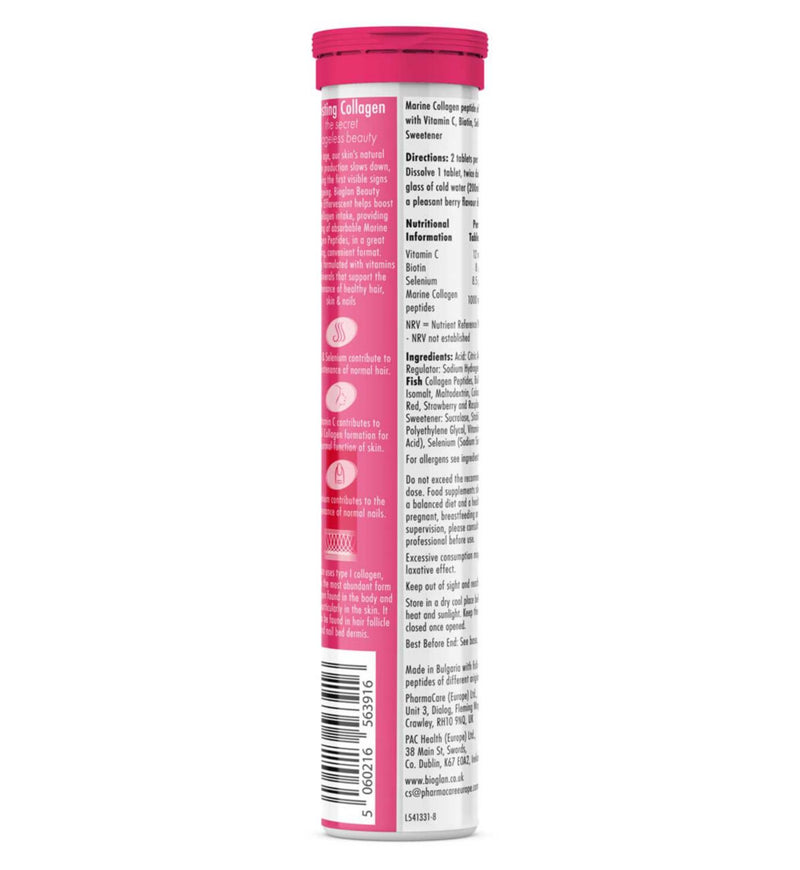 Bioglan Beauty Collagen Effervescent Tablets 20s - British product