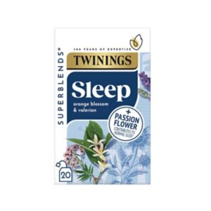 Twinings Superblends Sleep Valerian & Orange Blossom tea (British brand)