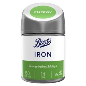 Boots Iron 14mg tablets 180 count - British product