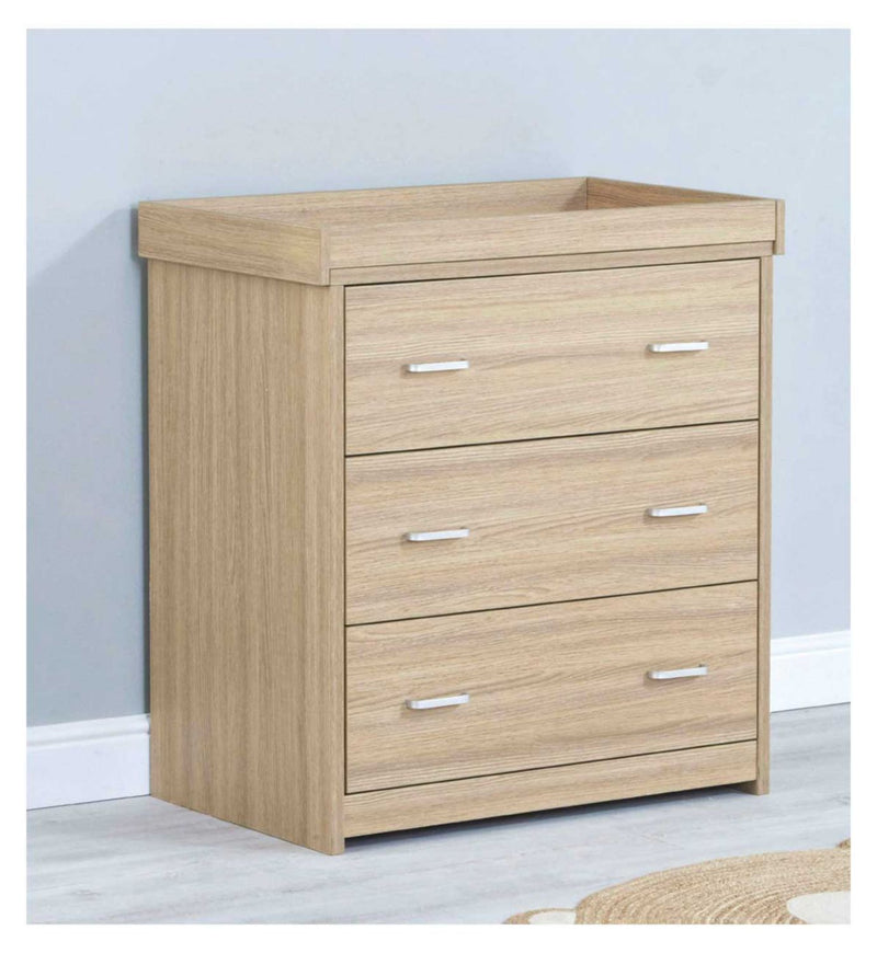 Babymore Luno 2 piece nursery furniture set - Oak, UK version