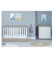 Babymore cot bed room set oak white - British product
