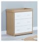 Babymore cot bed room set oak white - British product