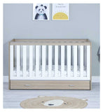 Babymore Veni 3 Pieces Room Set Oak White - British product