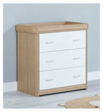 Babymore Veni 3 Pieces Room Set Oak White - British product