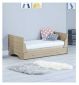 Babymore Veni Cot Bed with Under Drawer Warm Oak Wood Finish - British product