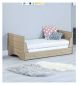 Babymore Veni cot bed oak white nursery furniture - British product