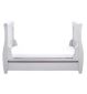 Babymore Stella Sleigh Cot Bed with Drawer Grey - British product
