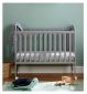 Babymore grey space saver cot with wheels - British product