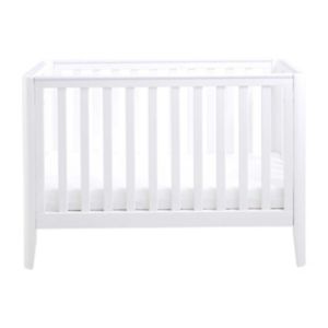 Babymore Iris white cot bed - British product