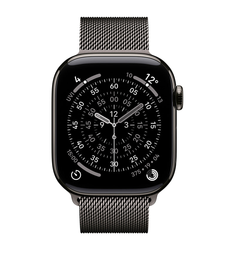 Apple Apple Watch Series 11- Titanium with Slate Milanese Loop, 42mm, Medium/Large