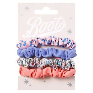 Boots kids leopard print scrunchies 4pk - British product