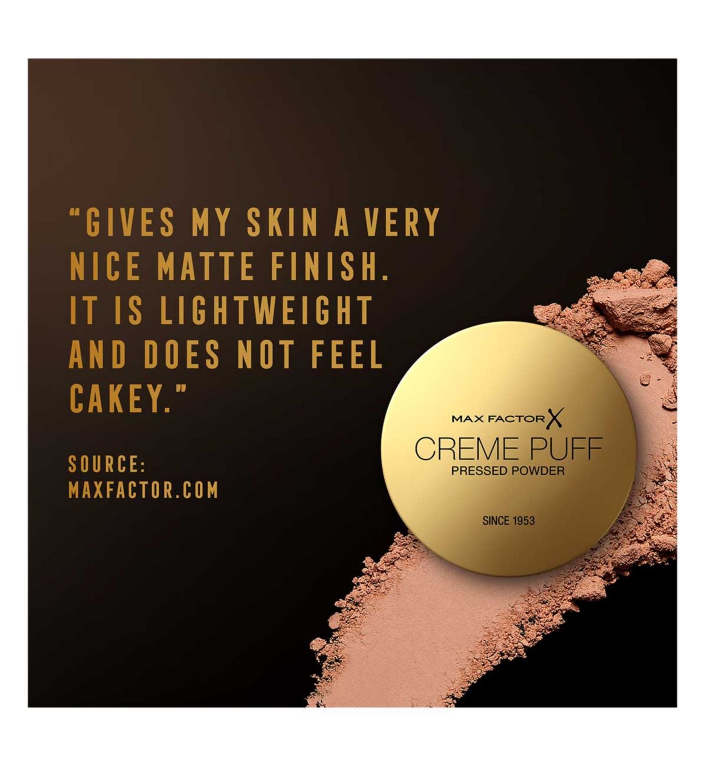 Max Factor Crème Puff Powder Compact, imported from the UK