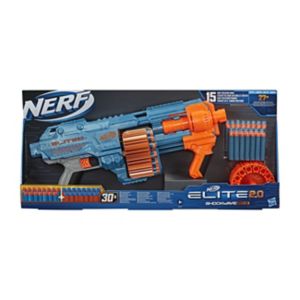 Nerf Elite 2.0 Shockwave RD-15 blaster, imported from the UK