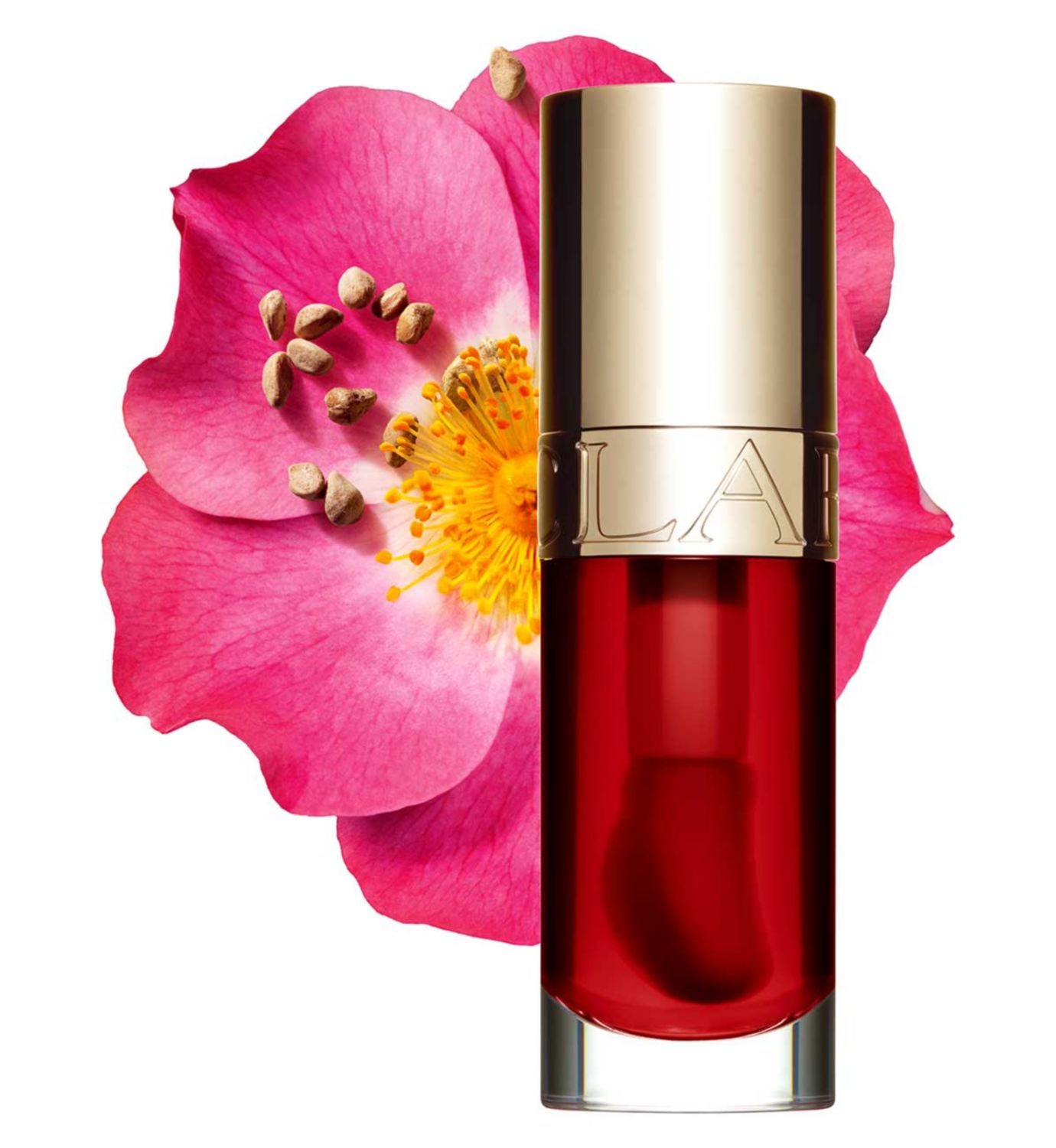 Clarins Lip Comfort Oil strawberry tinted oil 7ml - British product