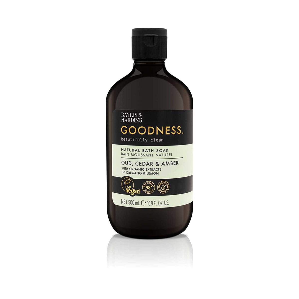 Baylis & Harding Bath Soak Oud Cedar Amber 500ml - British product