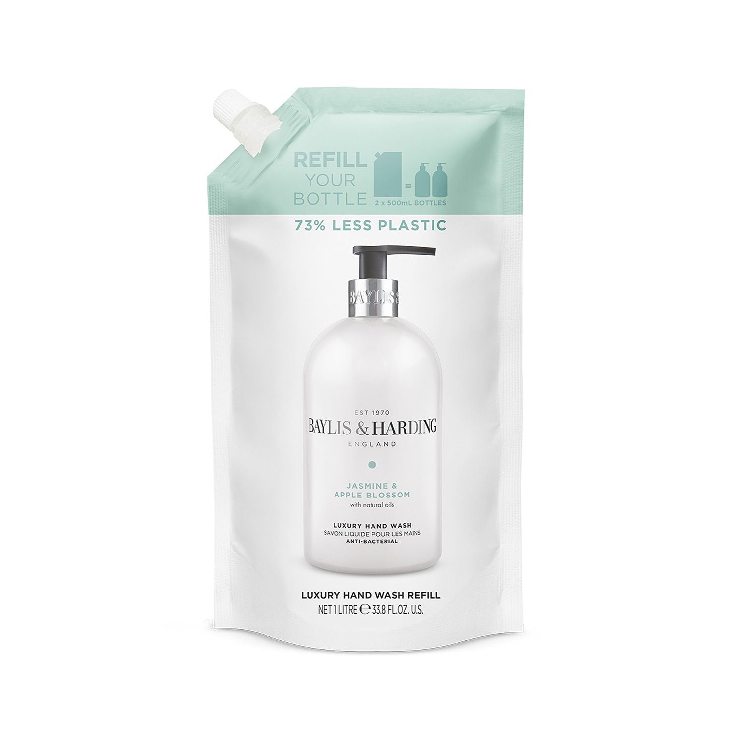 Baylis & Harding Hand Wash Refill Jasmine & Apple Blossom 1 Litre - British product
