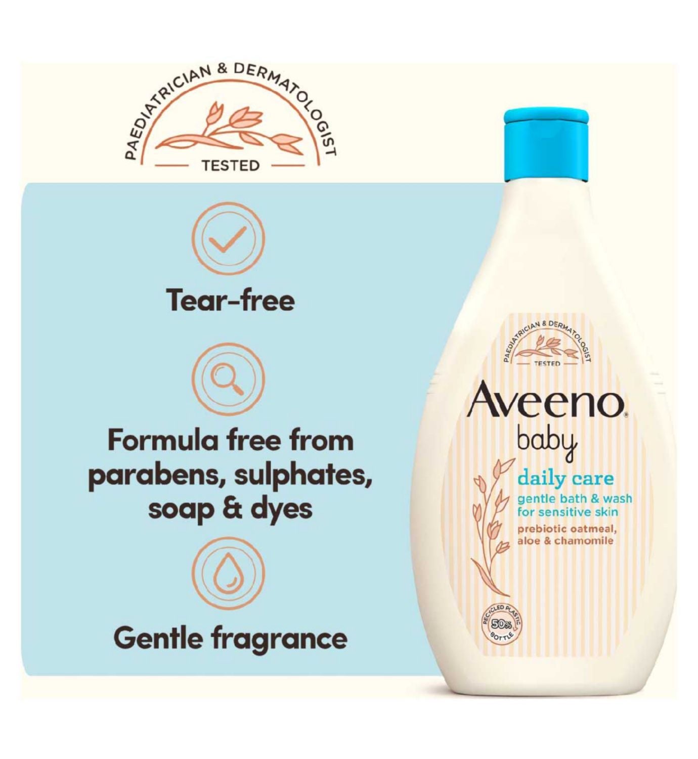 Aveeno Baby Bath and Wash Daily Care Gentle 400ml - British product