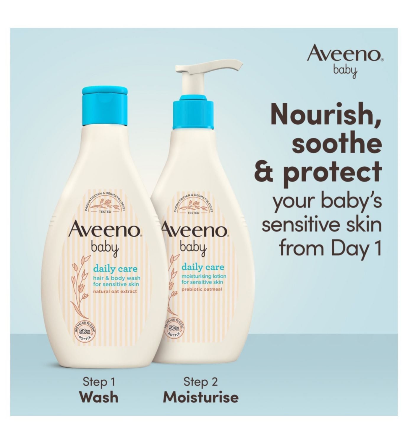 Aveeno Baby Daily Care Hair and Body Wash 250ml - British product