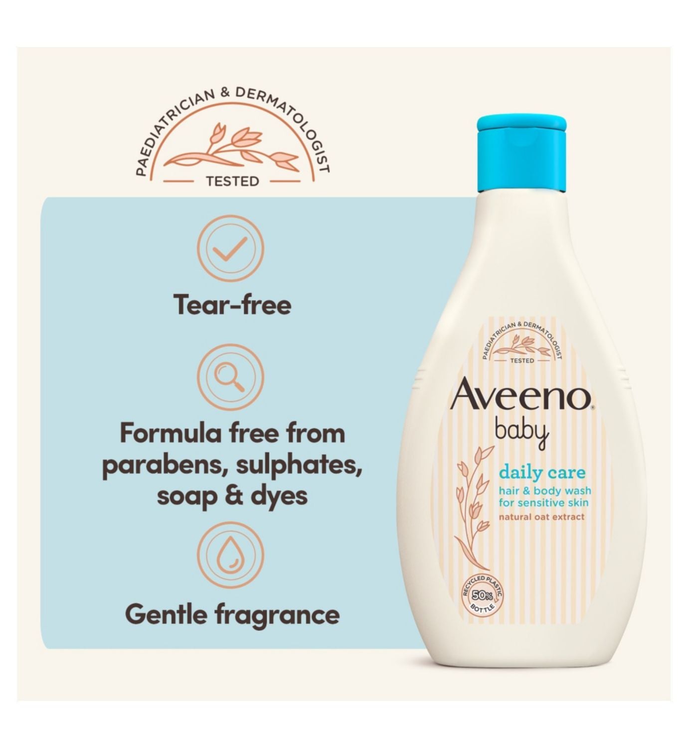 Aveeno Baby Daily Care Hair and Body Wash 250ml - British product