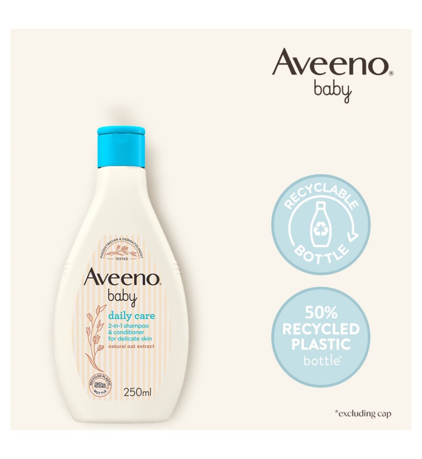 Aveeno Baby Shampoo 2-in-1 250ml - British product