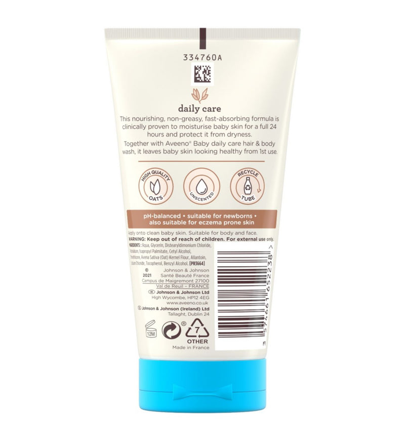 Aveeno Baby Daily Care Moisturising Lotion Unscented 75ml - British product