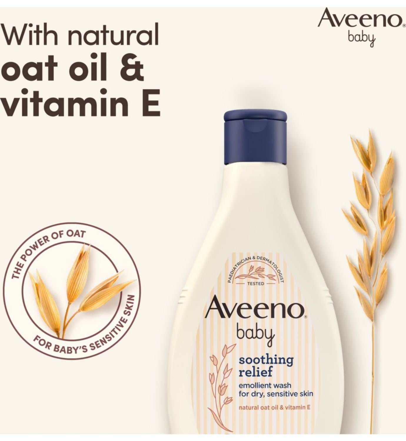 Aveeno Baby Soothing Relief Emollient Wash 250ml - British product