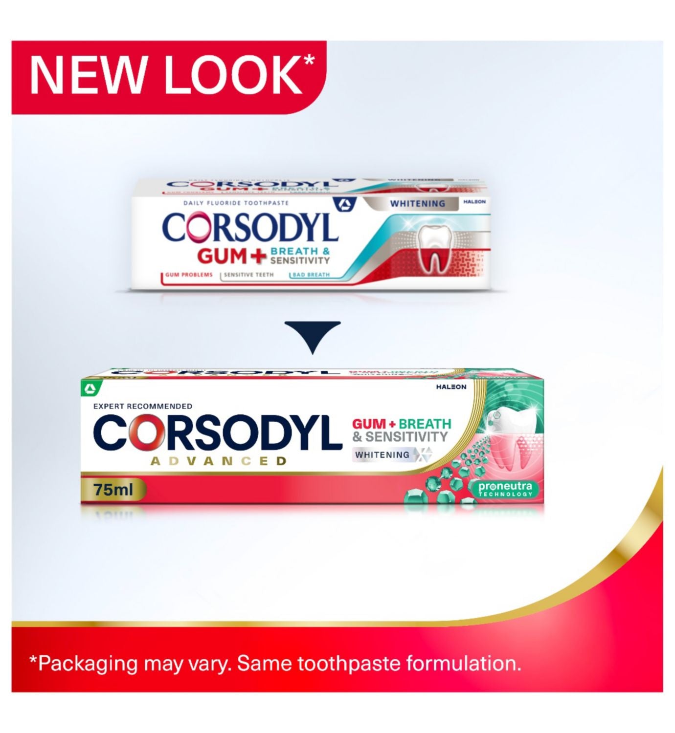 Corsodyl Gum+ Whitening Toothpaste Sensitivity 75ml - British product
