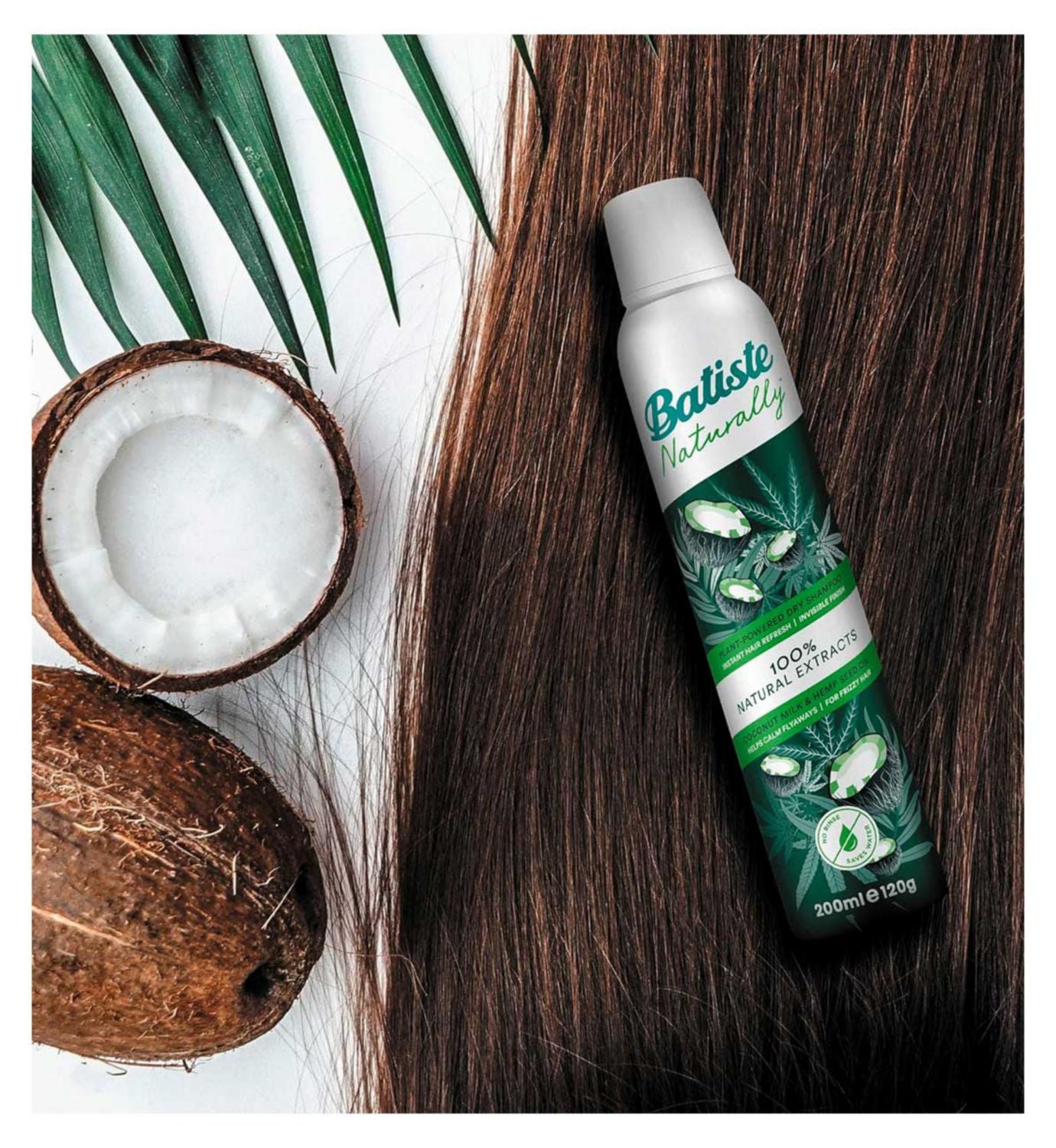Batiste Dry Shampoo Coconut Milk Hemp Seed 200ml - British product