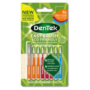 DenTek Eco-Friendly Plant-Based Interdental Brushes 8-pack - British product