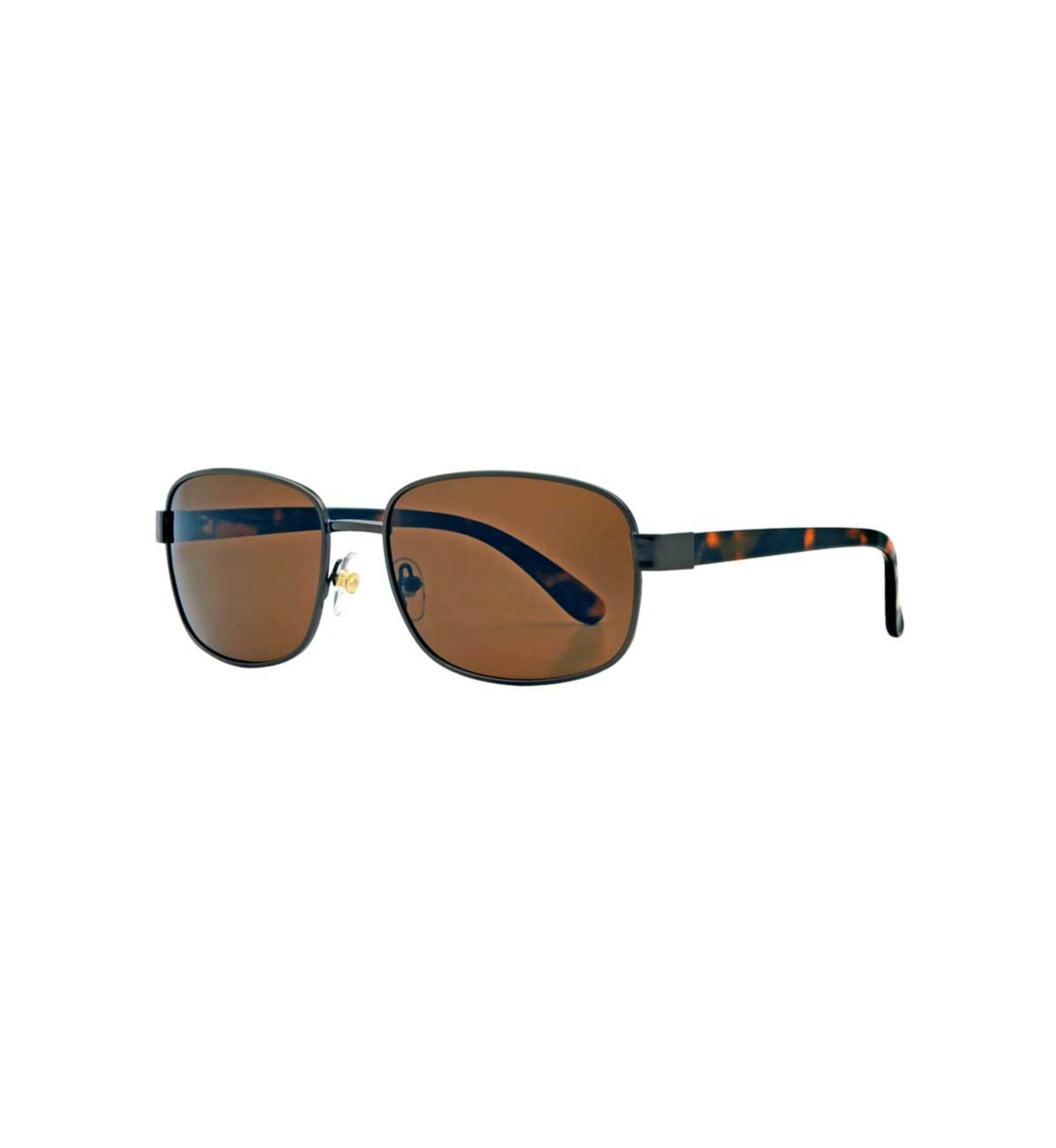 Boots Mens polarised sunglasses brown metal frame - British product