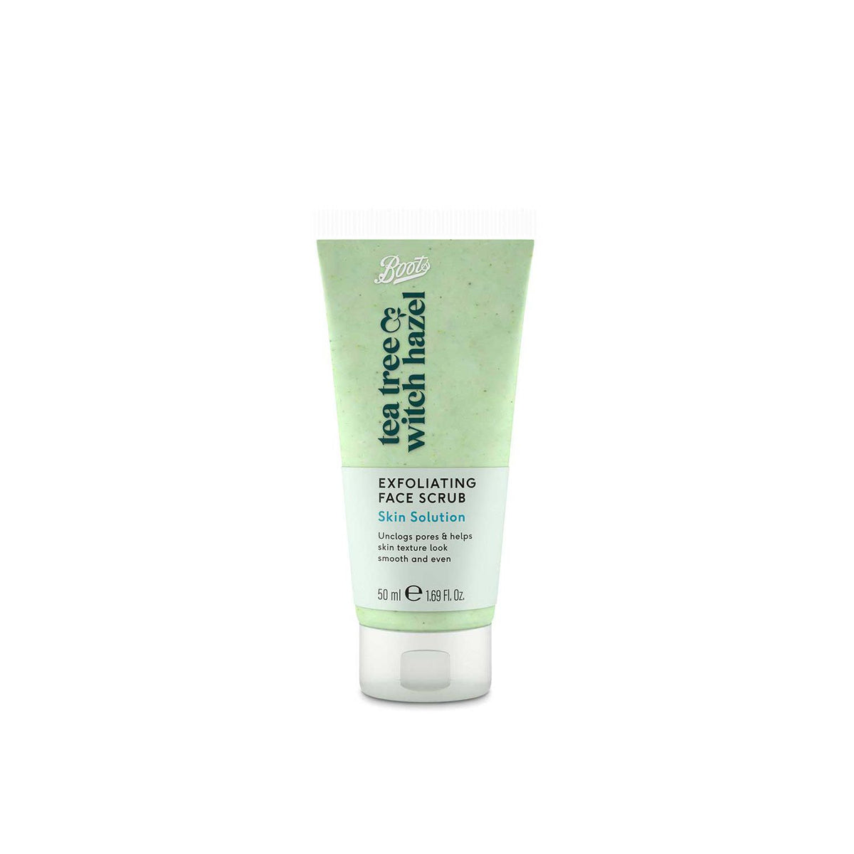 Boots exfoliating face scrub Tea Tree & Witch Hazel 50ml - British product