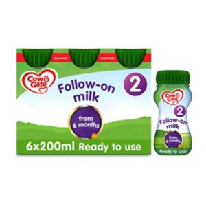 Cow & Gate 2 Follow-On Milk 6 x 200ml - British product