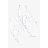 White Sleeveless Bodysuits - 7 Pack GOODS Boots   
