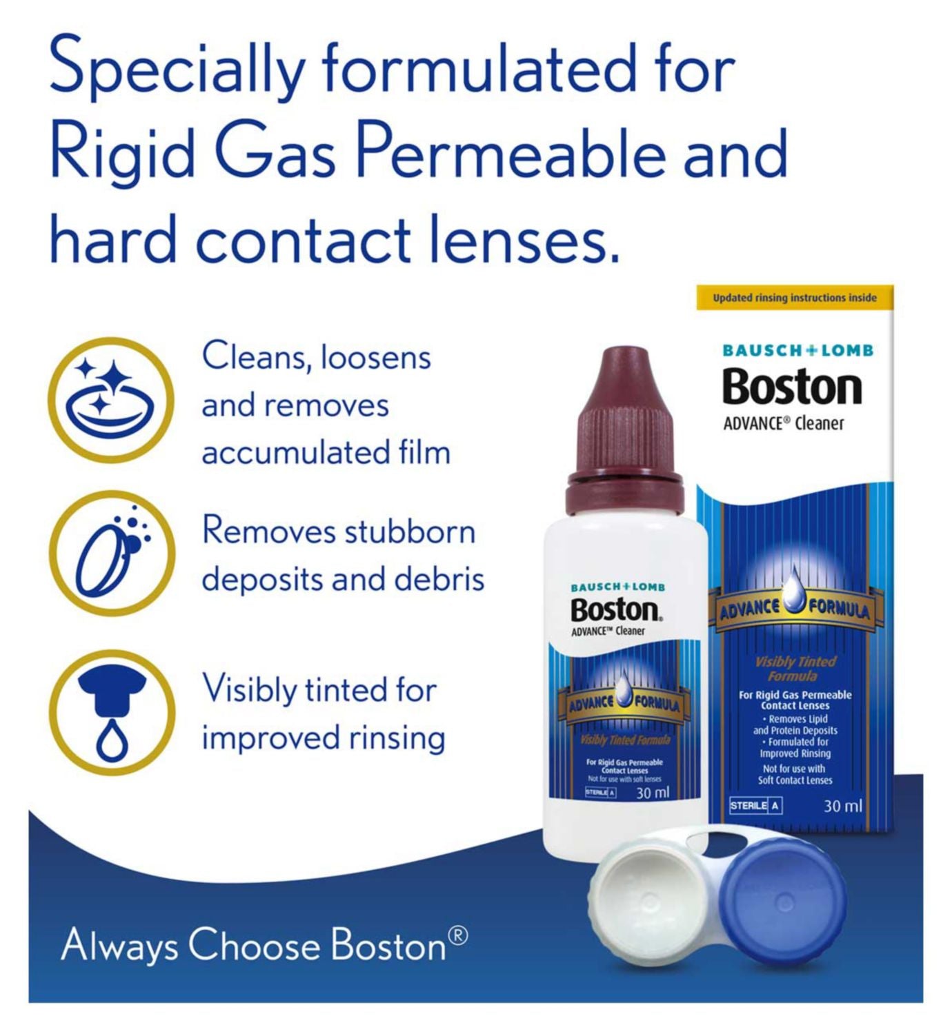 Bausch & Lomb Boston Advance Contact Lens Solution Multipack - British product