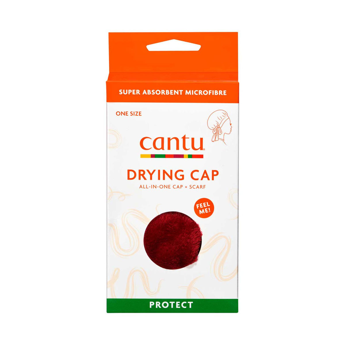 Cantu Microfiber Drying Cap Maroon - British product