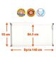 DreamBaby retractable safety gate white - British product