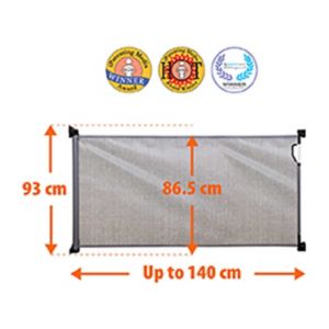 DreamBaby retractable mesh safety gate grey fits 0-140cm - British product