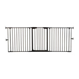 DreamBaby Newport 3 - Panel Metal Adapta Barrier/ Gate - Black Metal - Hardware Mounted