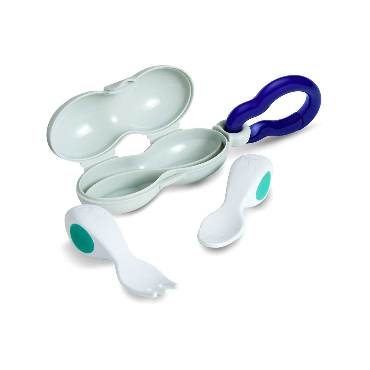 Doddl Baby Spoon And Fork Cutlery Set soft grip handles - British product