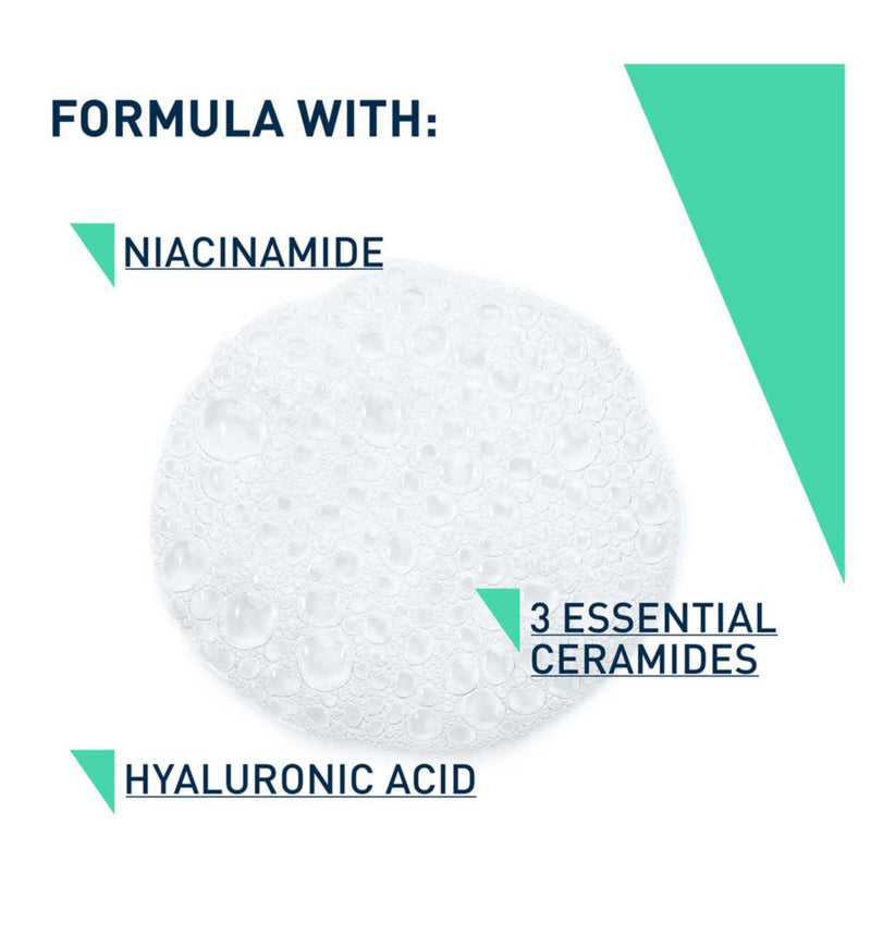 CeraVe foaming cleanser with Niacinamide 473ml, imported from the UK