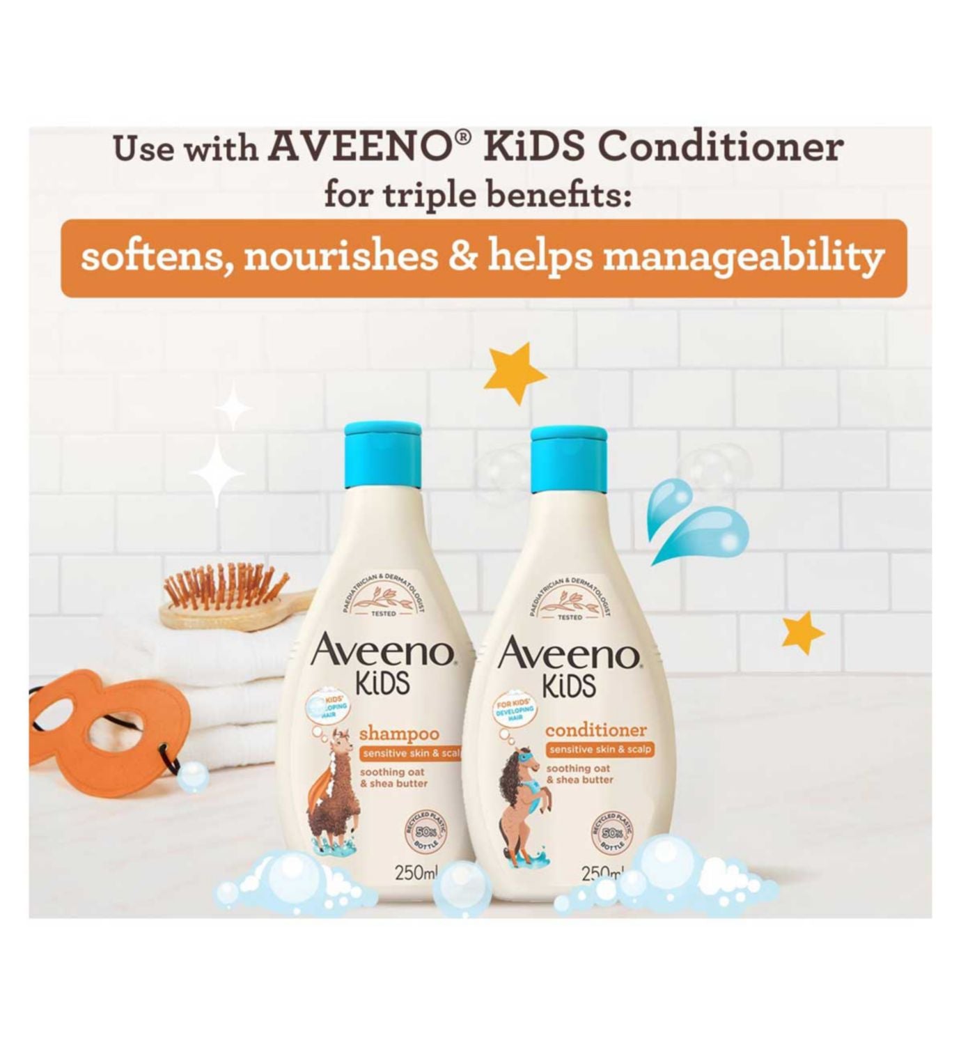 Aveeno Kids Shampoo 250ml bottle liquid - British product