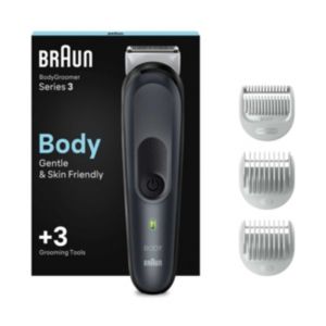 Braun Body Groomer 3 Black Grey Cordless Groomer - British product